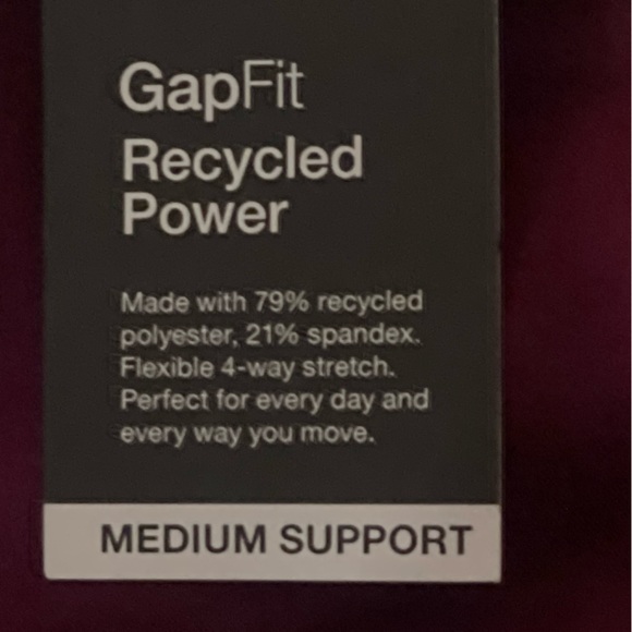 🆕 GAP Women GapFit Recycled Power High Neck Brami Bravpurple XLarge - Picture 8 of 14